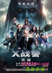 动作科幻《X战警：天启》BD-MKV/1080P高清 英语中英双字幕网盘下载