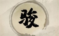 骏字属于什么族(带骏字的名字集合)