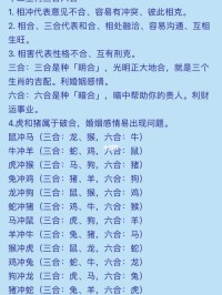 生肖相克在黄道十二宫的配对中,我们必须理解“相互约束”的概念